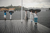 Kvinnor på en brygga @ Strandvägen/STOFF, Stockholm 2012-08-24